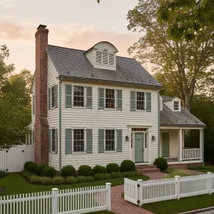 Shuttered Gable Cottage Charm