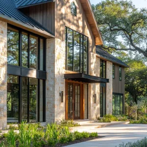 Sunlit Stone Serenity: A Pastoral Dreamhouse