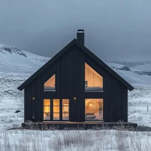 Midnight Charm in Snowy Fields