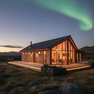 Twilight Glass Haven: Transparent Delight