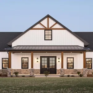 Elegance of a Modern Pole Barn House
