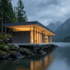 Lakeside Plateau Forest Glass Pavilion