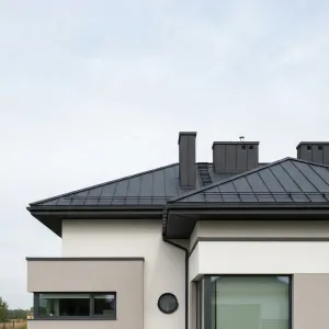 Calm Courtyard Residence With Graphite Crown