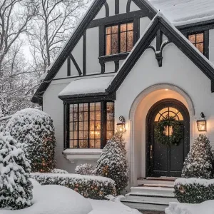 Enchanting Tudor Escape in Winter’s Embrace