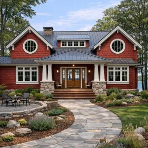 Lakeside Ruby Cottage With Stone Base