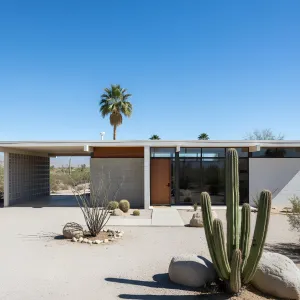 Cactus-Guarded Glamour: A Mid-Century Retreat