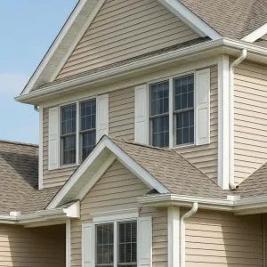 Clean-Lined Sand Siding Family Home