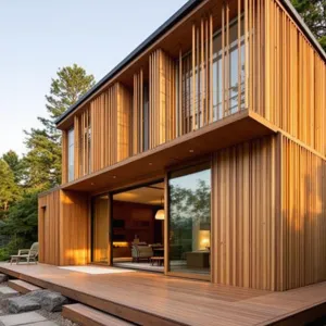 Sunset Serenity: A Timbered Tranquility