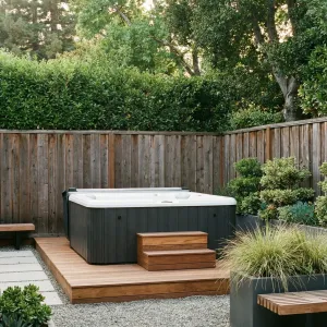 Quiet Corner Spa Patio Oasis