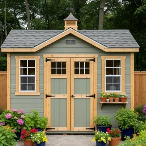 Garden Sanctuary with Potted Perks