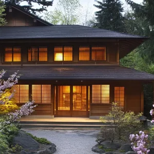Timber Tranquility: Blossom-Infused Serenity