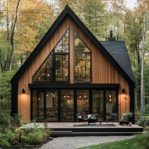 Cozy Modern Cabin Nestled in the Forest
