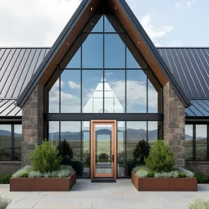 A-Frame Majesty: Stones Hugged by Glass
