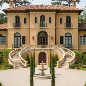 Architectural Symphony in Ochre