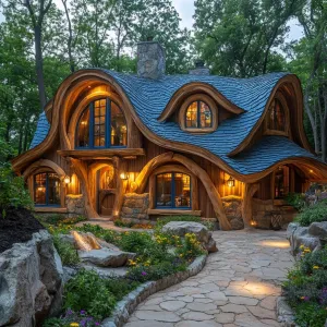 The Wavy Roof Fantasy Cottage
