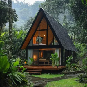 Log Cabin With Wraparound Porch