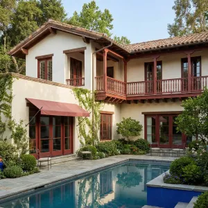 Redwood Gallery Courtyard With Serene Pool