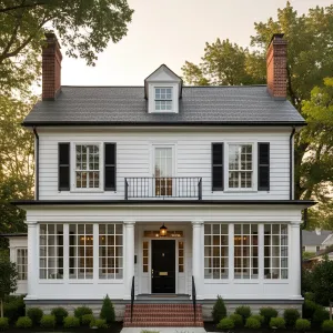 Sunroom-Framed Colonial Brightness