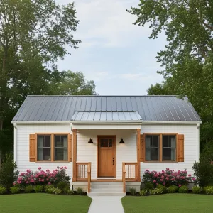 Cedar Shutters Metal Roof Ranch