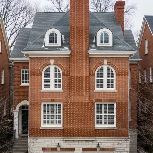 A Quintessential Brick Chimney Home
