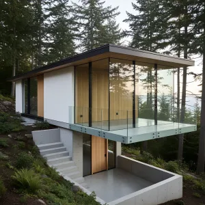 Ravine-Perch Glass Shelf House
