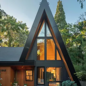 Two-toned A-frame With Contrast Coloring