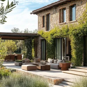 Earth-toned Exterior With Climbing Ivy