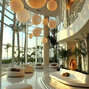 Preview of Floating Spheres and Sunlit Elegance