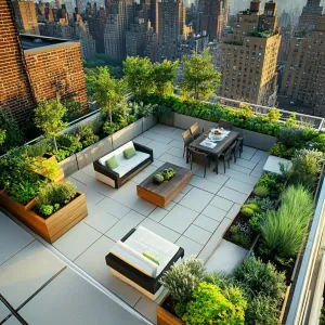 Urban Oasis: Rooftop Paradise in the Sky