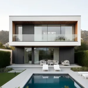 Calm Atrium Poolfront House