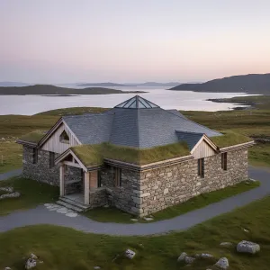 Heather-Topped Stone Lantern Cottage