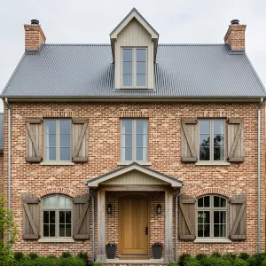 Elegant Brick Manor with Rustic Charm