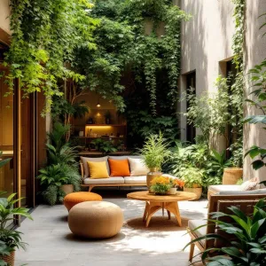 Costa del Courtyard: Leafy Dreamscape