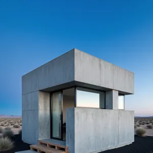 Concrete Cube in the Desert