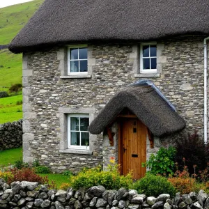 Stone Haven Under a Thatched Sky
