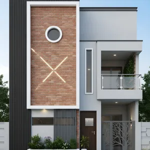 Circular Beacon On Brick Canvas