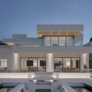 Modern Mirage with Poolside Panorama