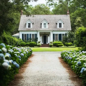 White Beauty on a Hydrangea Lane