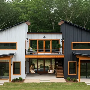 U-Shaped Architectural Wonder in the Woods