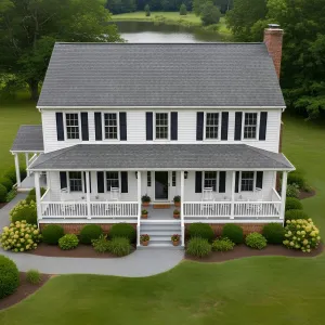 Lakeview Brick-Base Colonial Charm