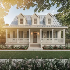 Elegant Porch Delight Crowned with Sunshine