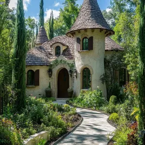The Curly-Castle Garden Glimpse