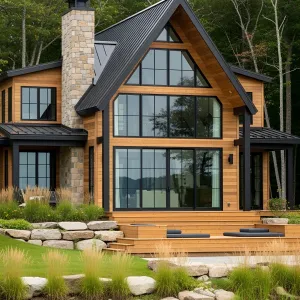 Mountain Lodge with a Whiff of Modern Delight