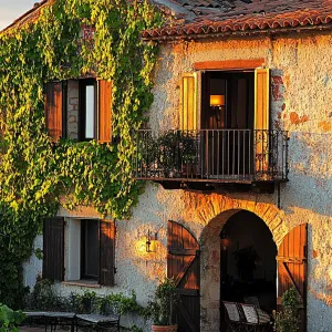 Sunny Vine-Covered Abode