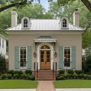Sage Shutter Courtyard Cottage