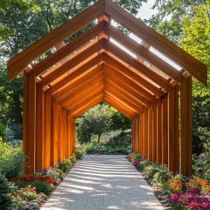 Pathway Through a Wooden Embrace