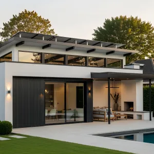 Modern Chill Zone by the Pool