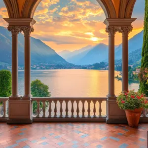 Stunning Italian Villa at Sunset