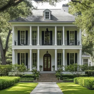 A Grand Southern Entrance: Charm in Columns