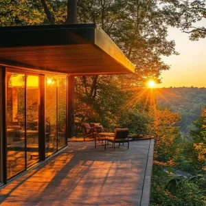 Cantilevered Sections Over Outdoor Living Spaces